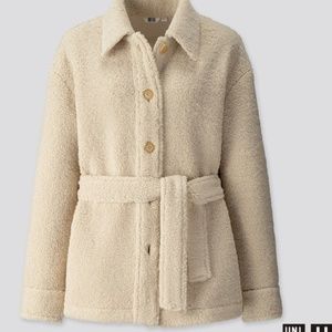 Uniqlo Women U Pile-lined Fleece Short Coat